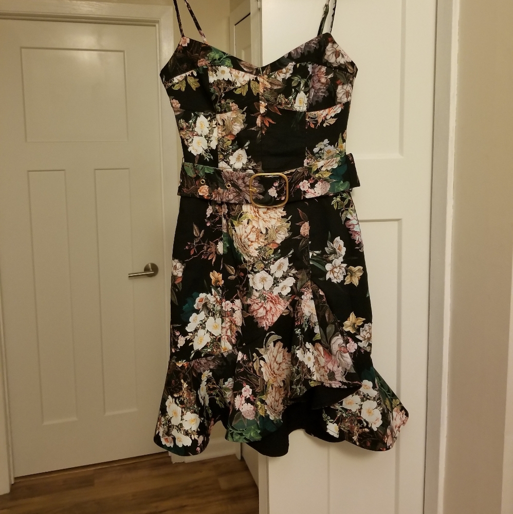NICHOLAS Arielle Floral Belted Dress